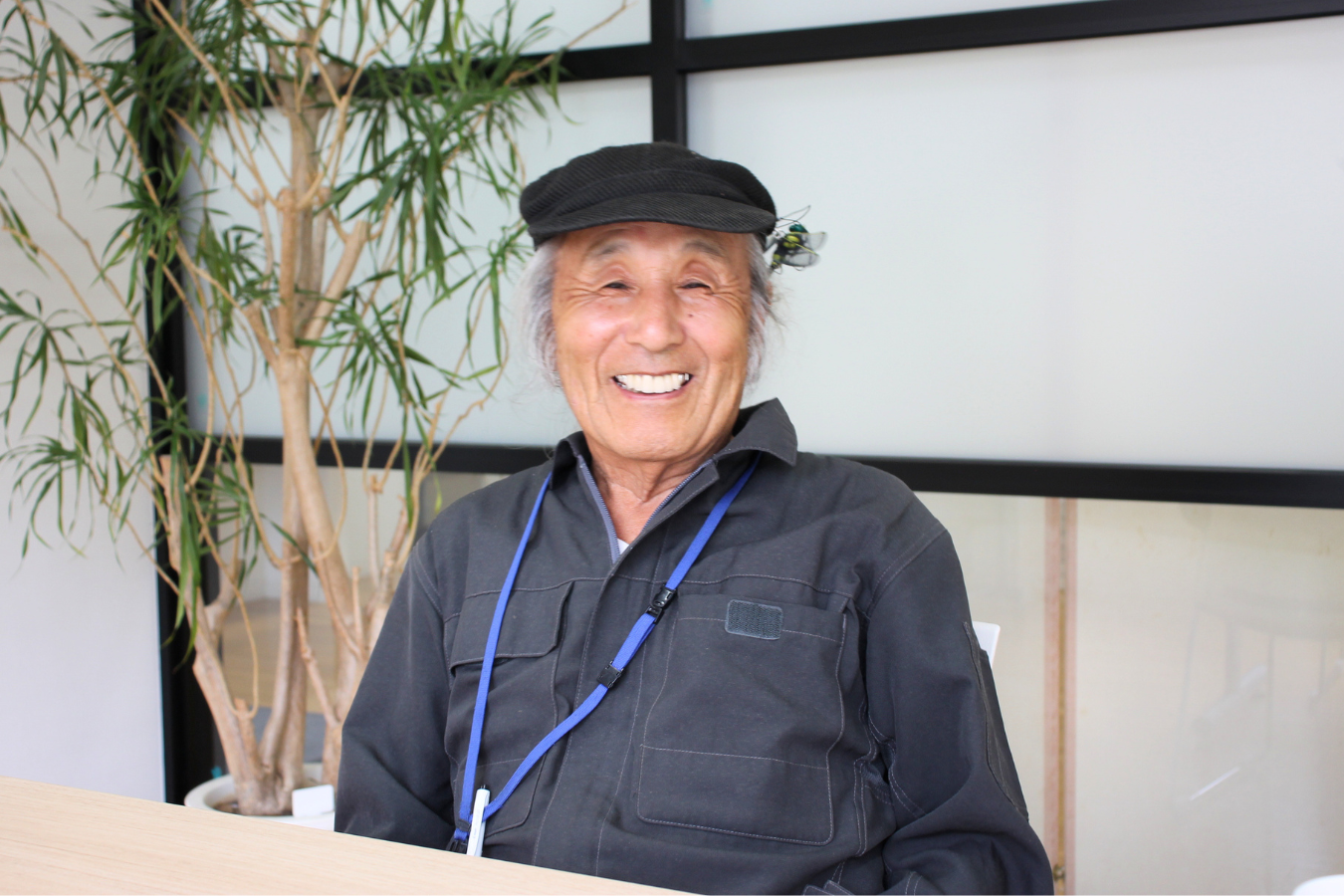 笑顔の阿部さん